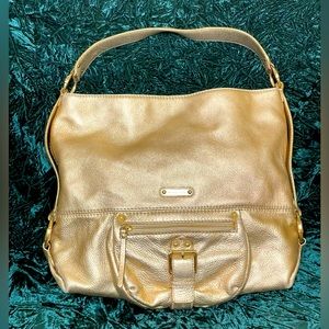 Gold Leather Michael Kors Purse